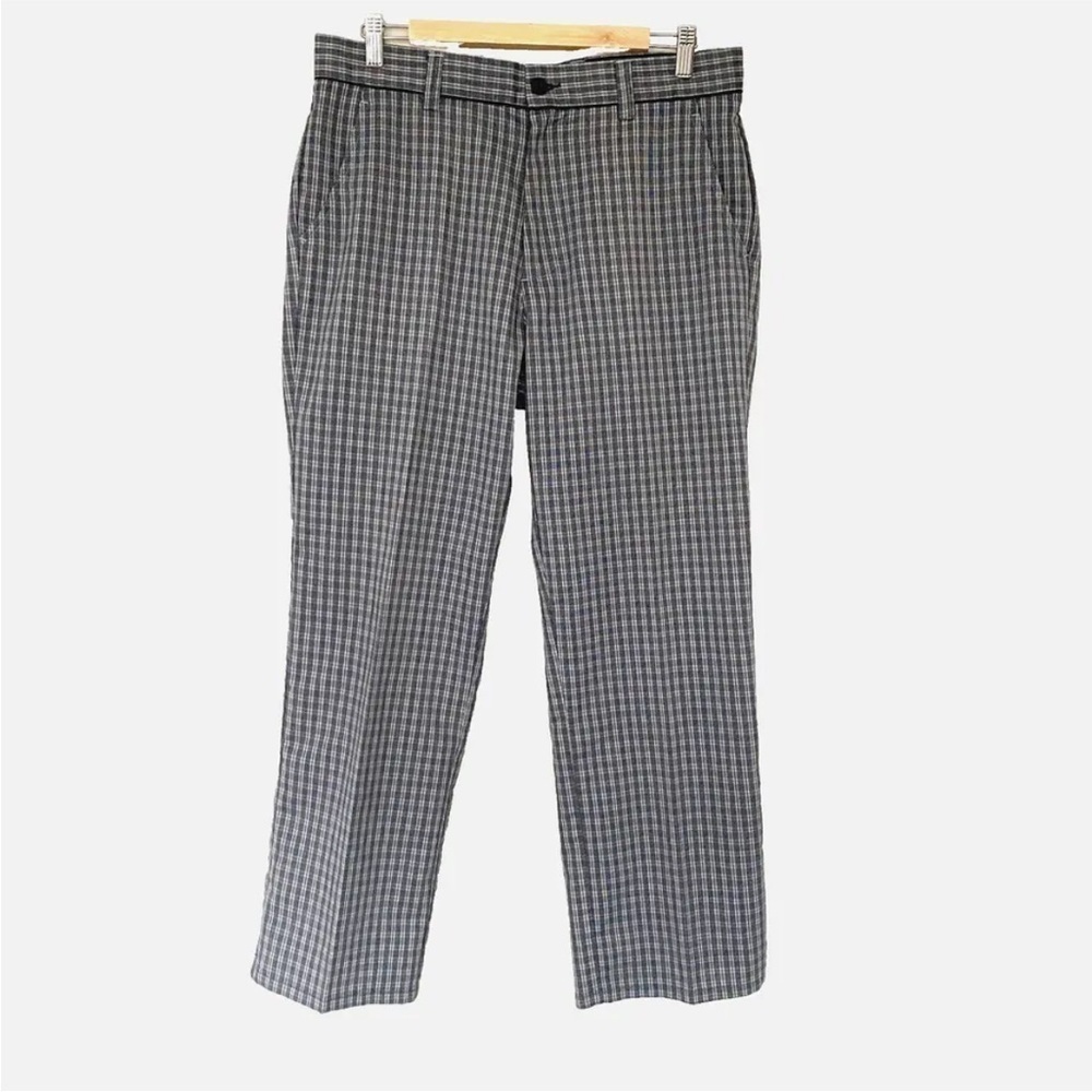 Travis Mathew Golf Pants Size 34x29 Gray Plaid